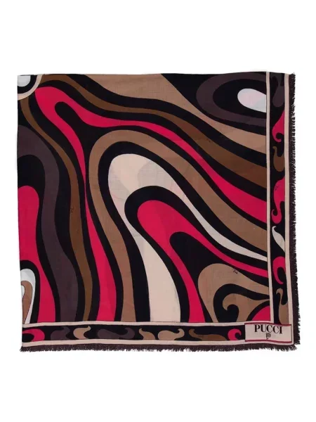 Fular Pucci cu imagine negru