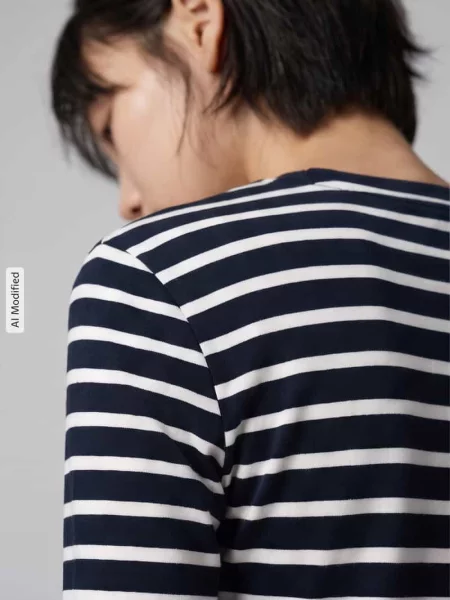Bluzka z długim rękawem o kroju slim fit z czystej bawełny Tommy Hilfiger czarna