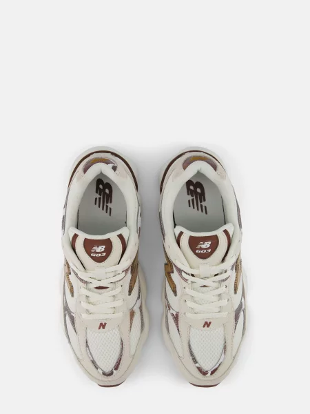 Повседневные кроссовки New Balance с сеткой в сеточку белые