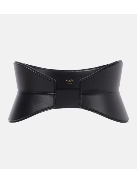 Curea Alaïa din piele negru