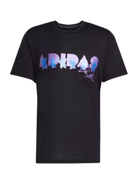 ADIDAS SPORTSWEAR Tricou funcțional Adidas x Jeremy Scott albastru neon / mov neon negru