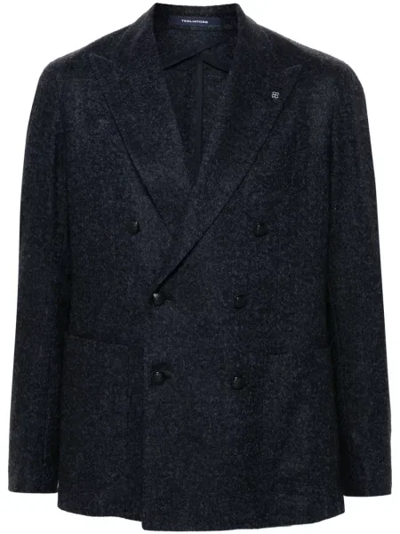 Sacou Tagliatore cu model herringbone albastru