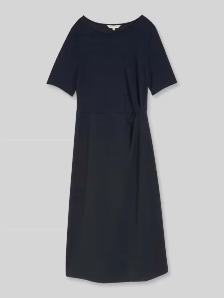 Sukienka midi o kroju regular fit z wiązanym detalem Tom Tailor