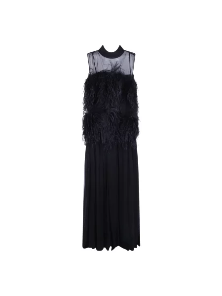 Długa sukienka maxi Alberta Ferretti czarna