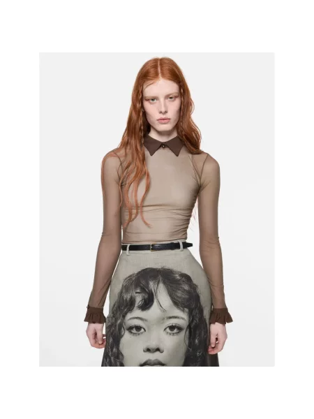 Top Acne Studios brązowy