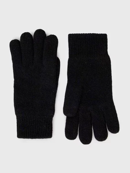 Barbour manusi de lana Carlton negru