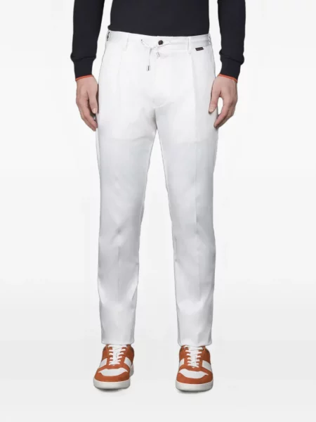 Pantaloni Moorer cu cordon alb