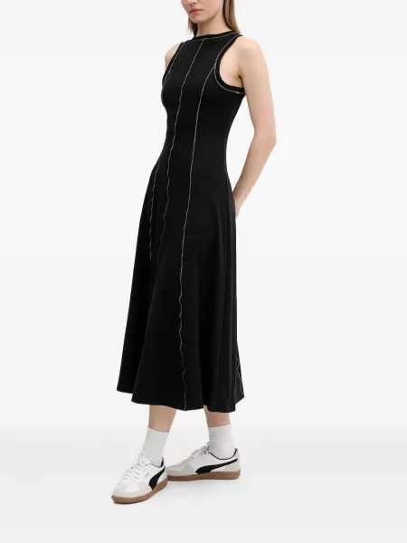 Rochie midi Desigual până la genunchi de costum negru