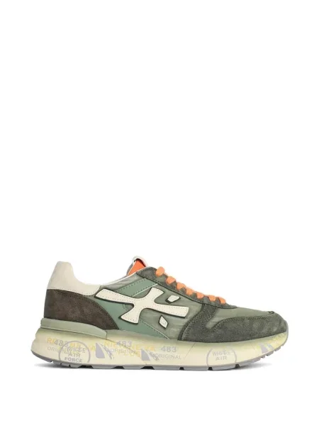 Sneakerși Premiata din piele de căprioară verde