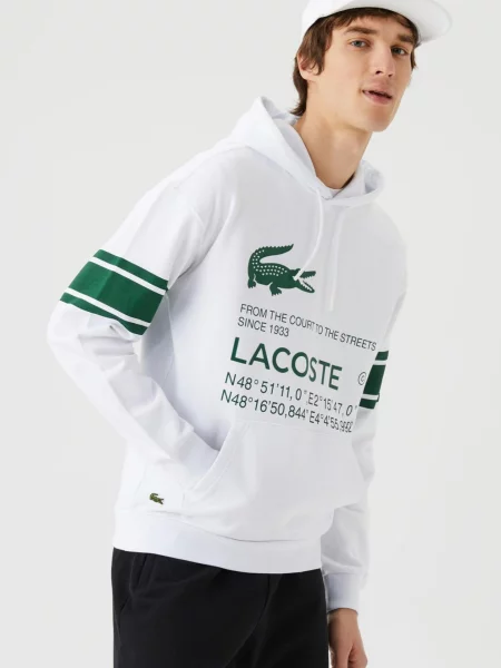 Толстовка Lacoste біла