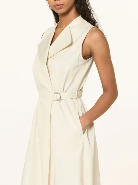 Boss Sukienka Kopertowa Dimosa beige beżowa