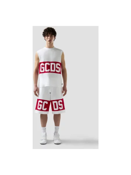 Szorty Gcds z logo białe