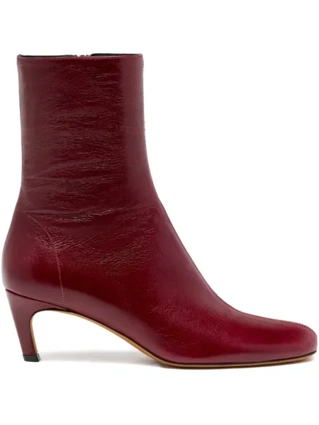 Cizme scurte Proenza Schouler din piele roșu