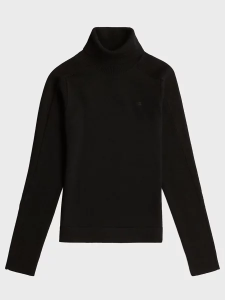 Вовняна водолазка G-star Raw чорна