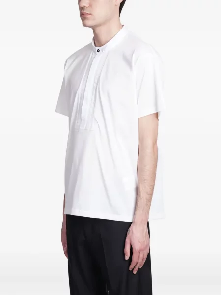 Gulerat tricou Low Brand alb