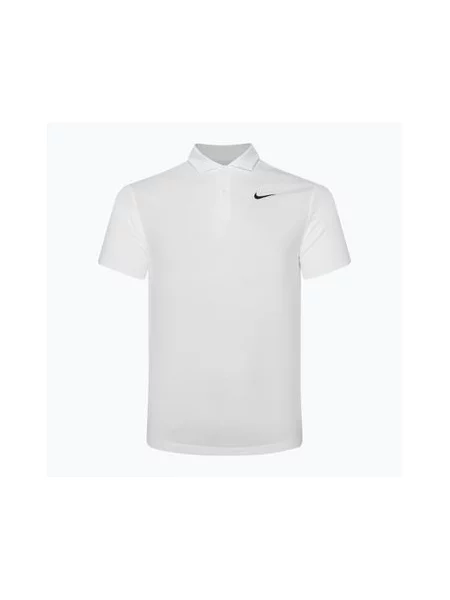 Футболка для тенісу Nike Court Dri-Fit Polo Solid white/black біла