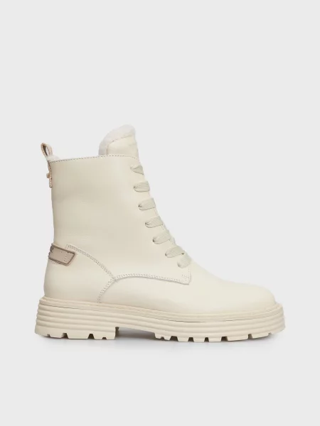 Шкіряні Черевики та чоботи MEXX бежевий