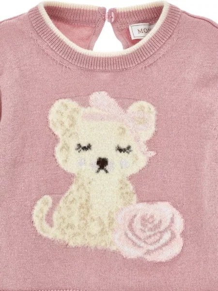 Sweter dziecięcy Monnalisa różowy