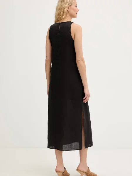Marella rochie de vară din in Emme by Marella negru