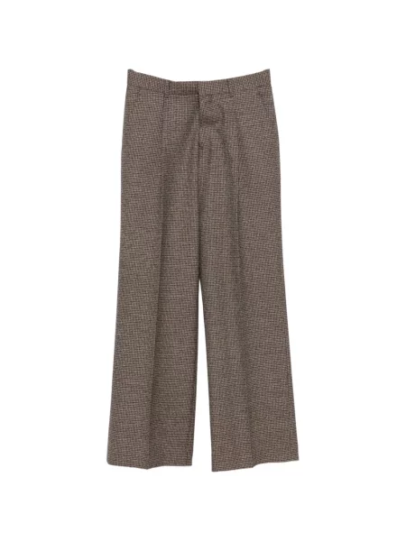 Pantaloni Sandro cu model pepito maro