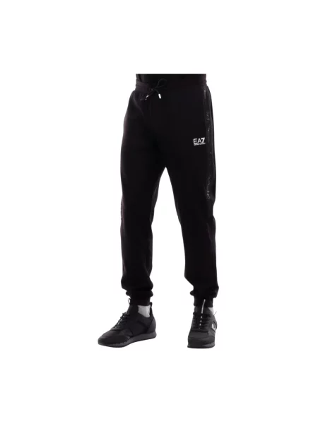 Spodnie dresowe Emporio Armani Ea7 z logo czarne