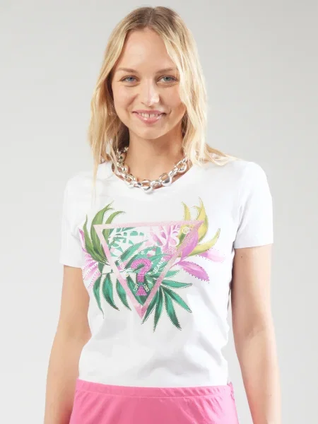 Guess Tricou alb