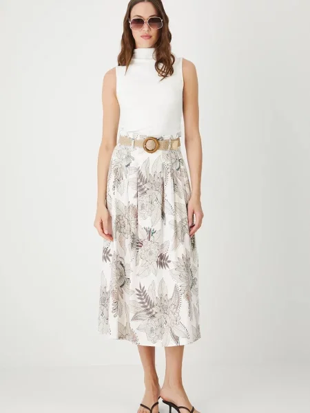 Medicine fustă maxi evazați