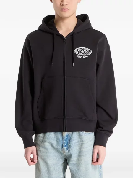 Hanorac cu glugă Vans cu imagine negru