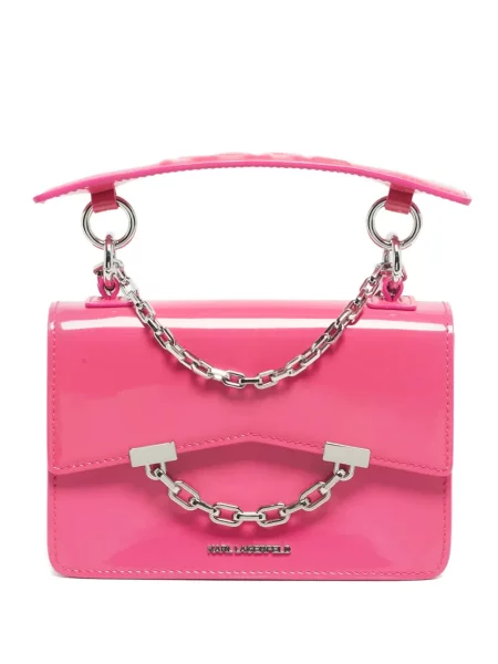 Geanta de piele Karl Lagerfeld K/Karl Seven din piele roz