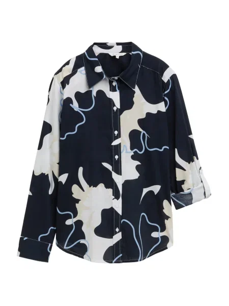 TOM TAILOR Bluza mornarska / azur bela