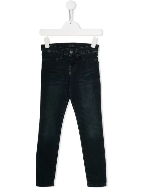 Jeansy straight leg dziecięce Polo Ralph Lauren niebieskie
