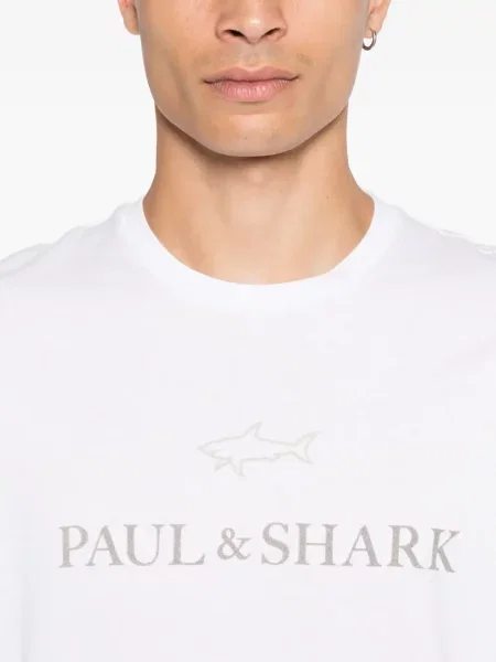 Тениска Paul & Shark с принт бяло