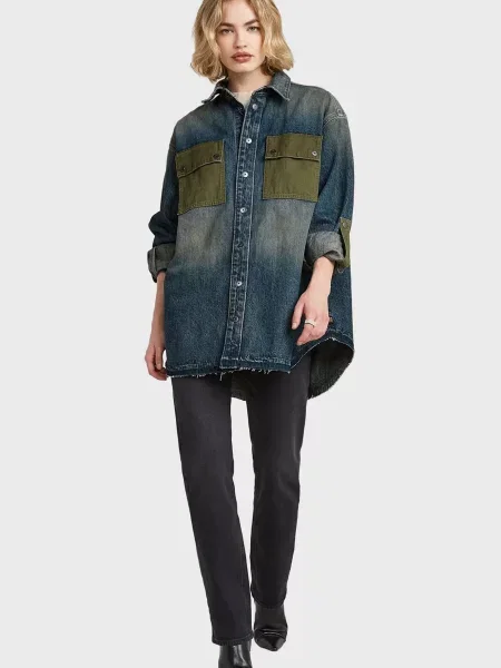 Рубашка G-star Raw синяя
