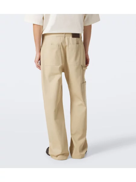 Pantaloni Loewe din țesătură twill bej