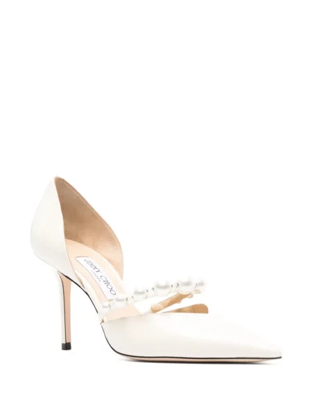 Pantofi cu toc Jimmy Choo alb