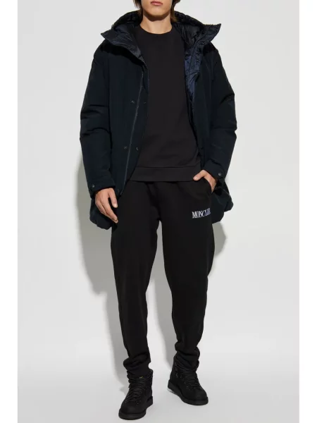 Geacă cu puf Moncler albastru