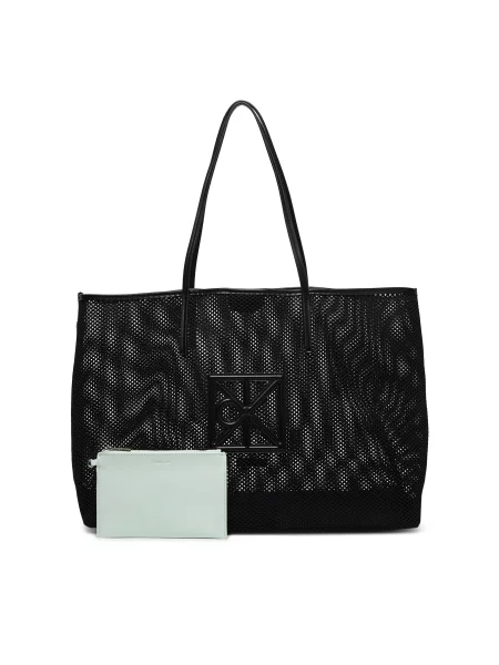 Geantă Calvin Klein plasă negru