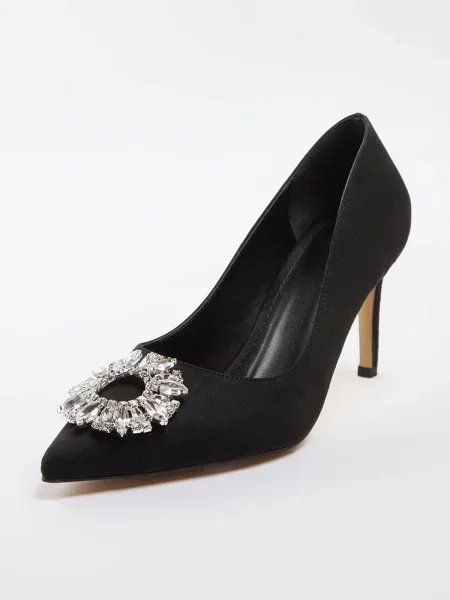 Trendyol Lodičky / stříbrná černá