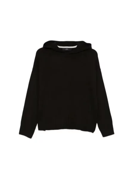 Bluza z kapturem Arch4 z kaszmiru czarna