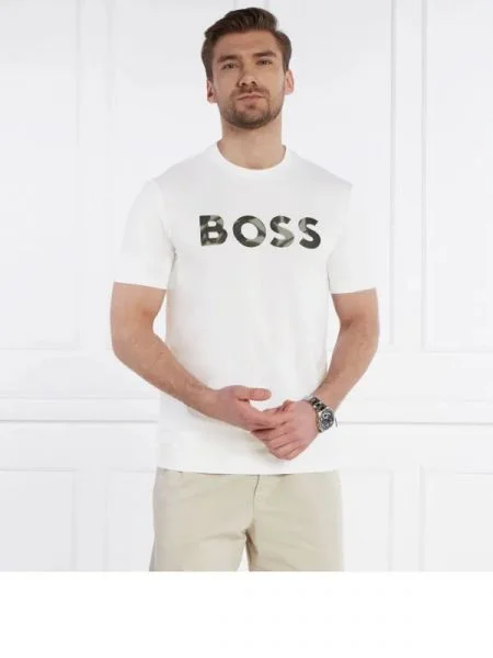 BOSS BLACK Póló Thompson fehér