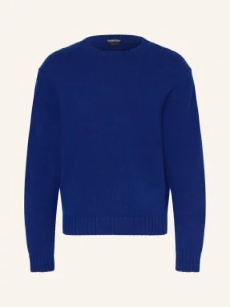 Tom Ford Sweter Z Kaszmiru blau niebieski