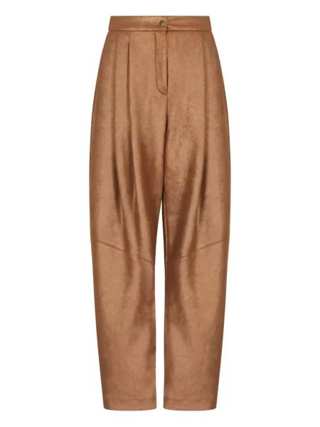 Pantaloni Giorgio Armani plisate maro