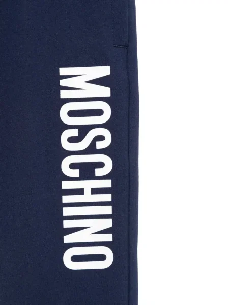 Spodnie dziecięce Moschino niebieskie