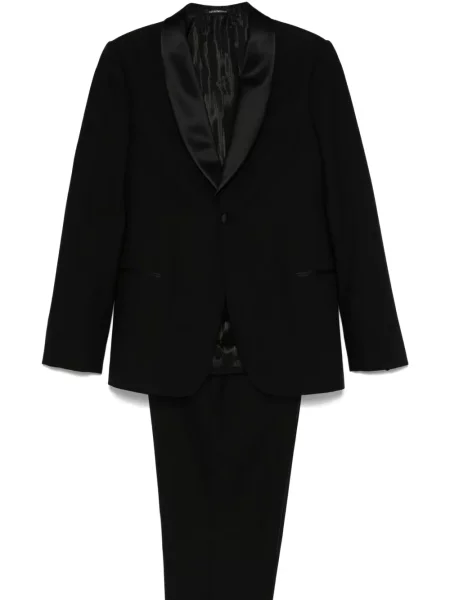 Costum Emporio Armani de lână de costum negru