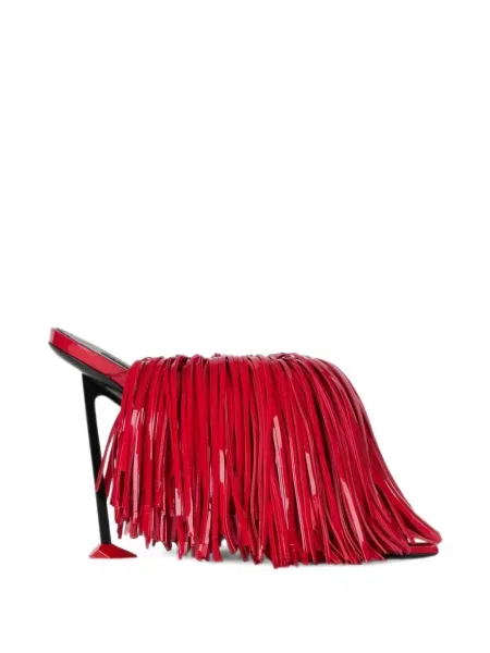 Papuci tip mules Givenchy din piele de lac roșu