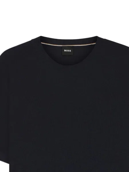 Tricou Boss cu decolteu rotund albastru