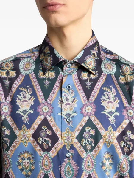 Košulja Etro s paisley uzorkom plava