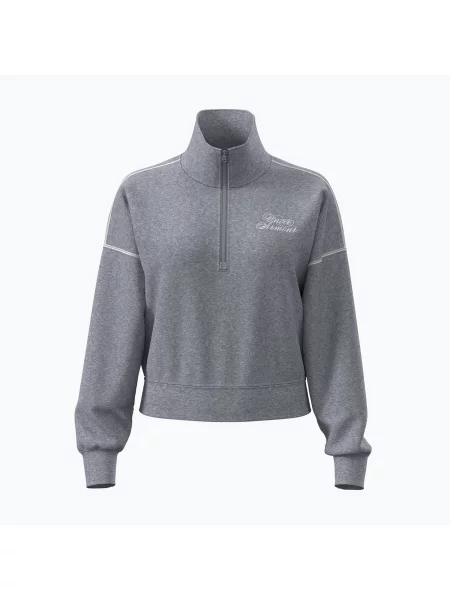 Bluza Under Armour Rival Fleece Script HZ mod gray light heather/white szara