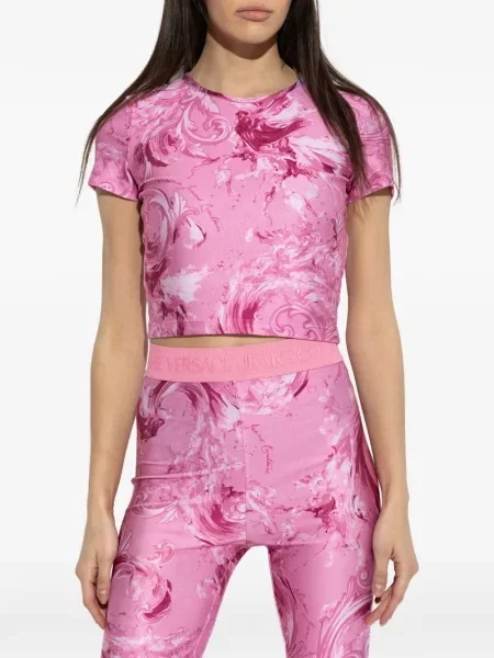 Tricou Versace Jeans Couture roz
