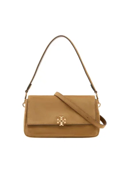 Torebka Tory Burch zamszowa brązowa
